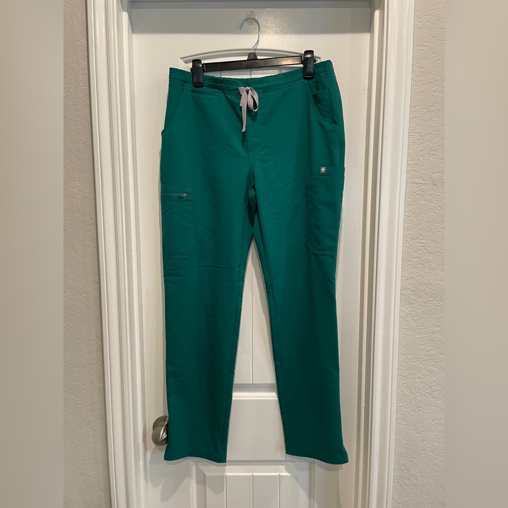 FIGS green Yola scrub pants